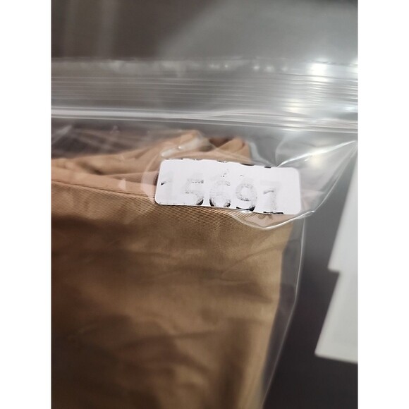 Talbots Wide Leg Chino Pants Womens 14W Brown Cotton Stretch - Picture 9 of 9